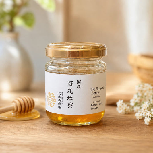 近藤養蜂場 国産百花蜂蜜 140g